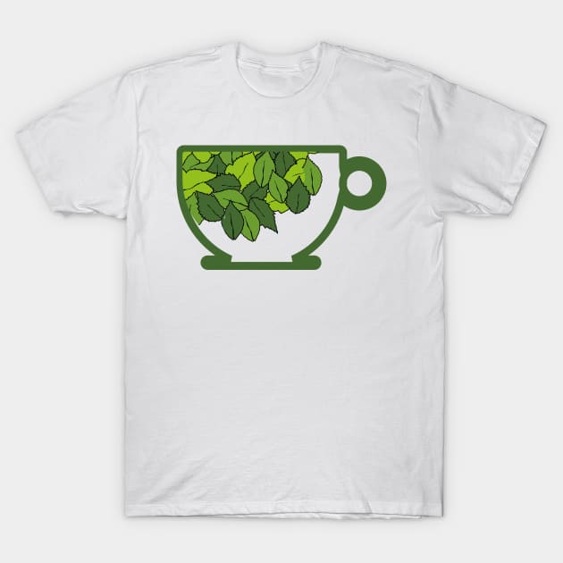 cup of organic herbal leaf tea for healthy life T-Shirt by asepsarifudin09